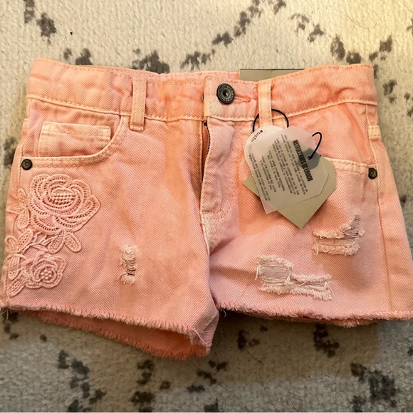 NWT Zara kids denim pink shorts Size 4 - Picture 2 of 7